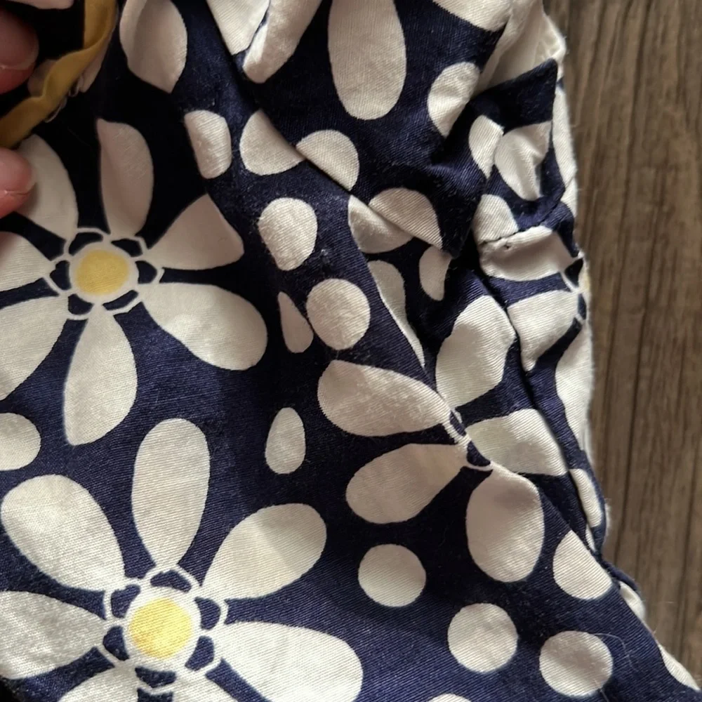 Gymboree 6-12 Months Blue & Yellow Floral Dress EUC